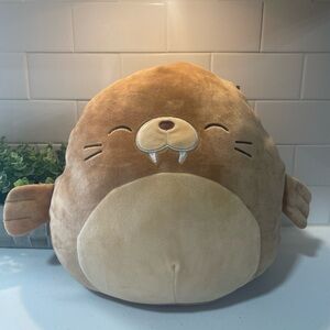 Squishmallows Bruce the Brown Walrus Tan Plush Toy 12 inch
